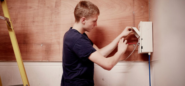 A student at Sunderland College who studies electrical installation.