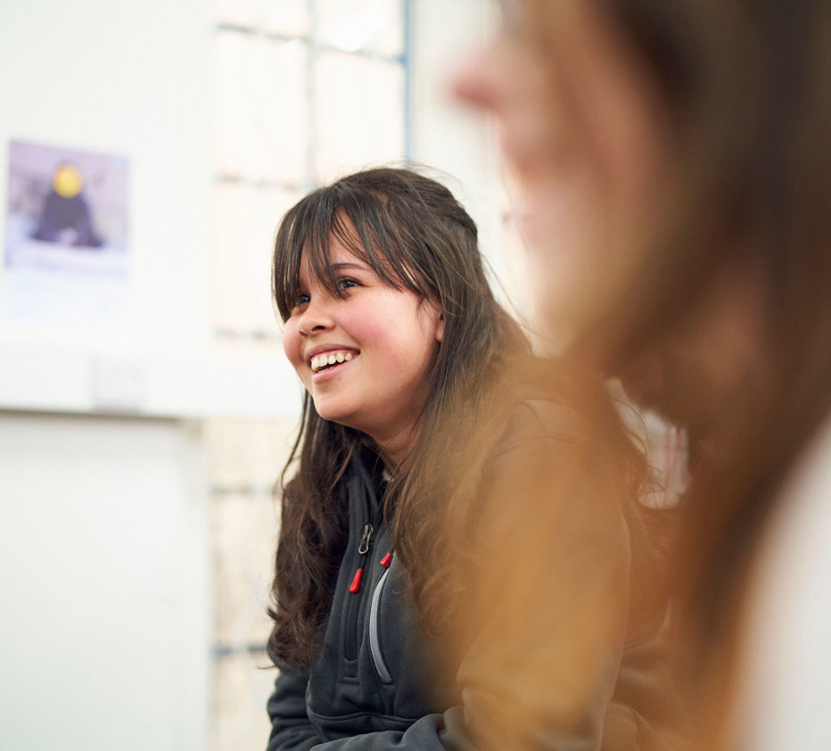 Student in common room
